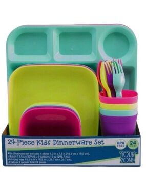 Your Zone Kids 24pc. Dinnerware Set (NWT)